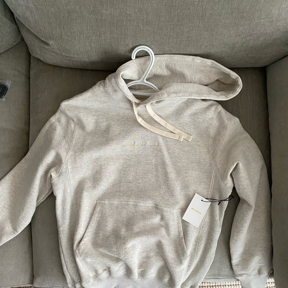 Aime Leon Dore heather oatmeal grey Uniform hoodie NWT